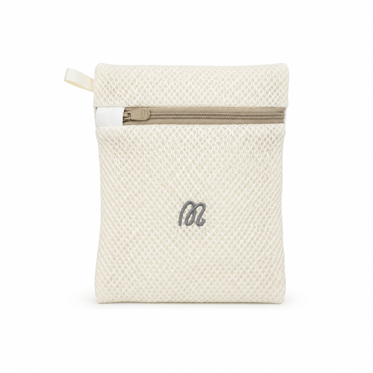 Studio Stash Bag- Cream Mesh Sock Wash Bag