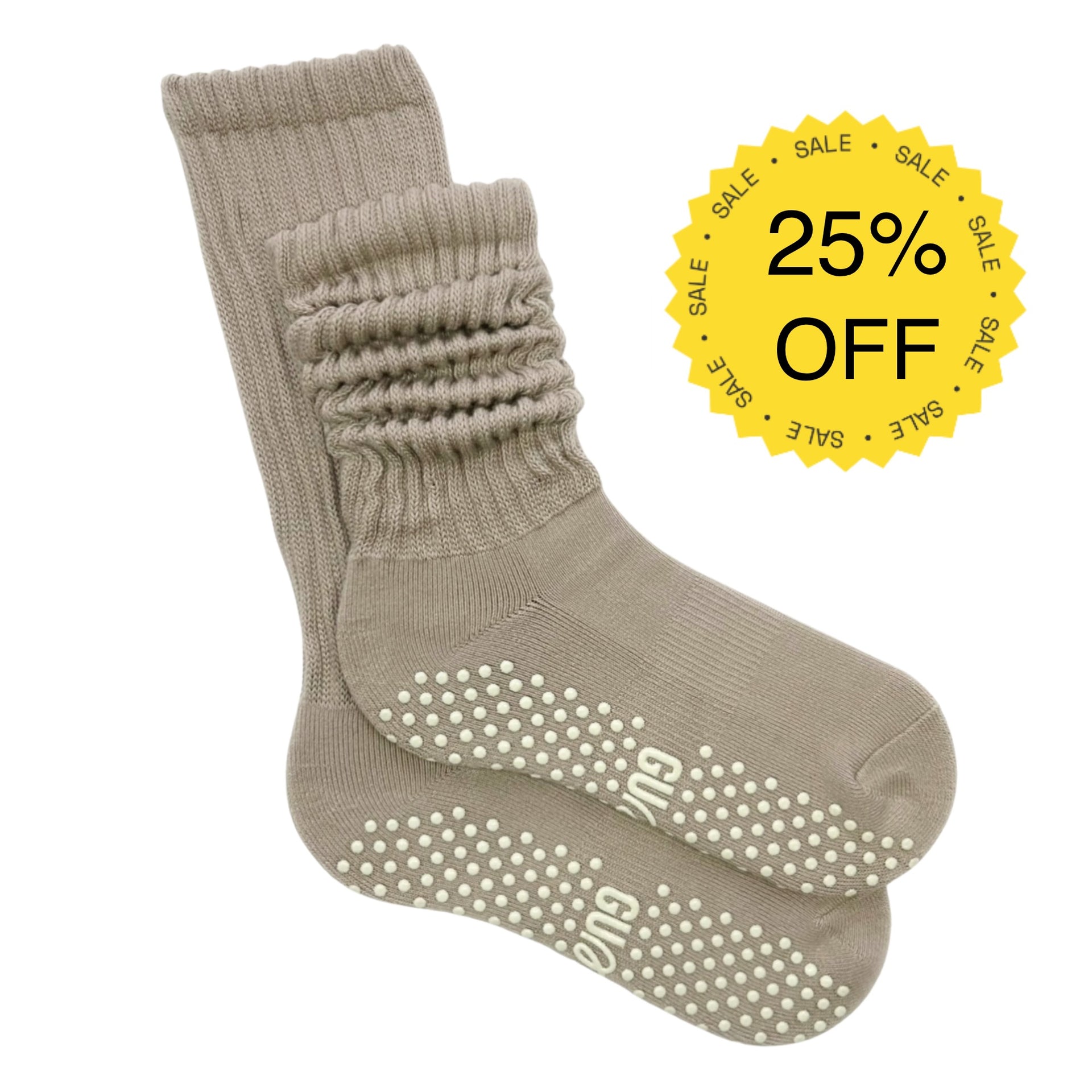 Toasted Marshmallow - Slouchy Grip Socks